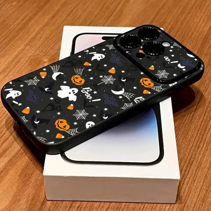 Halloween Cartoon iPhone Case – Shockproof Pumpkin Ghost Cover iPhone Phone Case PLUSH