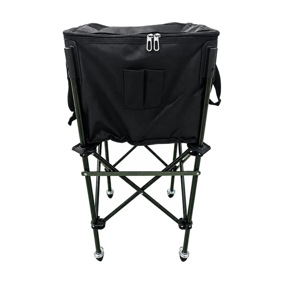 Portable Zippered Tennis Ball Cart – Wheeled Training Organizer Tennis Training Cart PLUSH