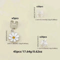 45pcs Daisy Dreadlock Braid Hair Rings – Boho Loc Jewelry Braid Hair Rings PLUSH Silver 45Pcs