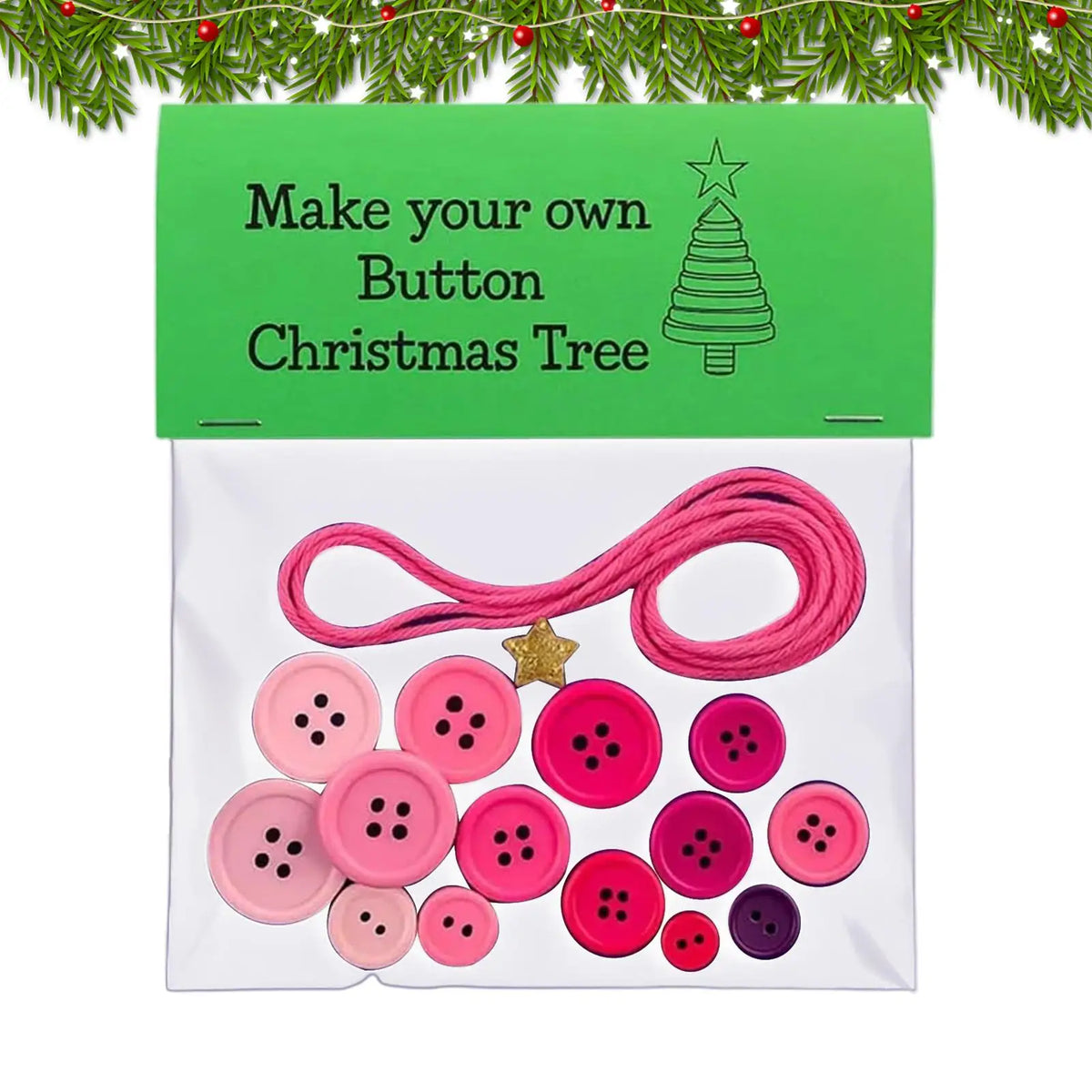 DIY Christmas Button Craft Kit – Snowman & Santa Ornaments DIY Craft Kit PLUSH