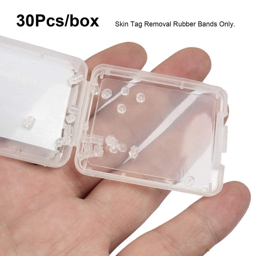 Skin Tag Removal Bands 30pcs – Non-Toxic Rubber Rings Skin Care Tool PLUSH