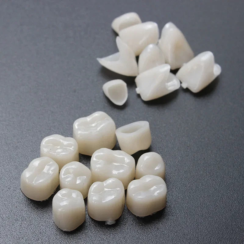 60pcs Resin Temporary Dental Crowns – Anterior & Molar Teeth Temporary Dental Crown PLUSH