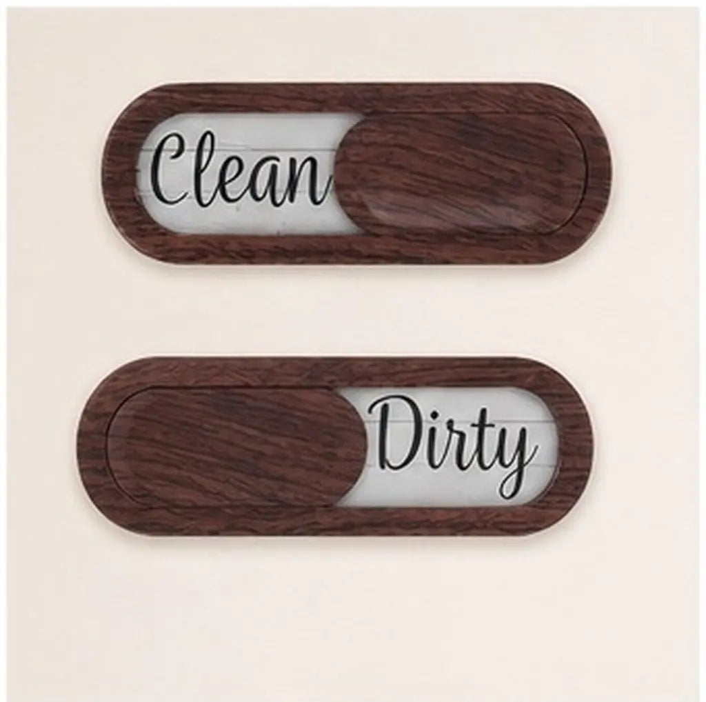 Dishwasher Clean Dirty Magnet Sign – ABS Acrylic Indicator Kitchen Magnet Sign PLUSH