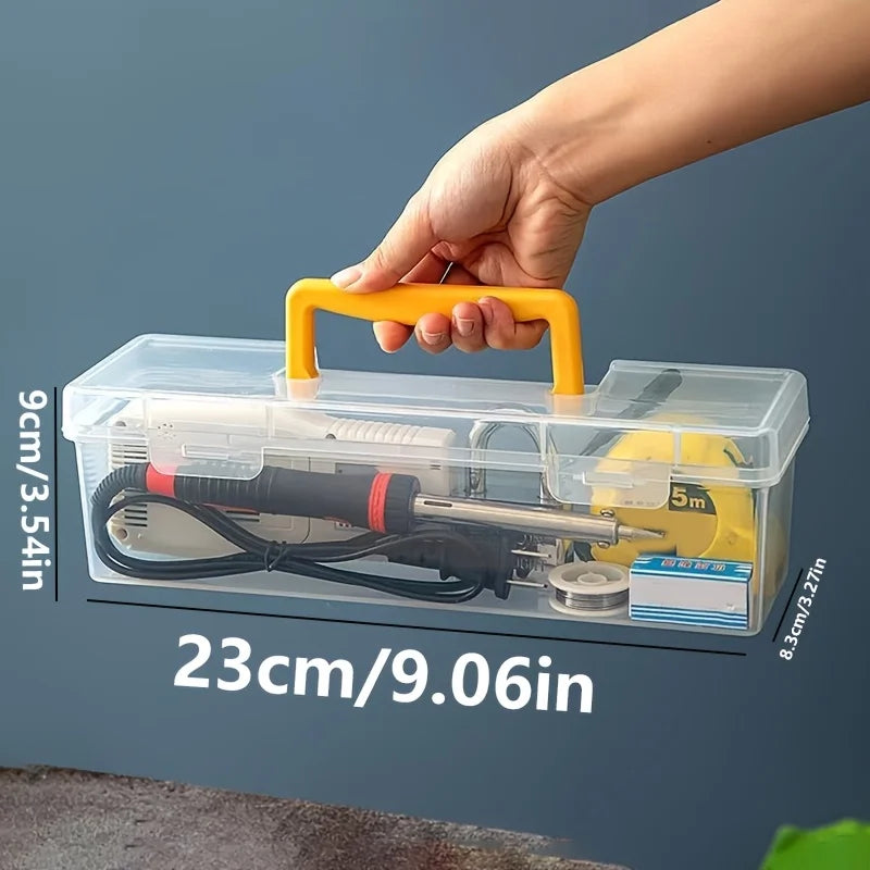 Portable Plastic Tool Storage Box with Lid – DIY Organiser Tool Storage Box PLUSH