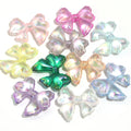10pcs UV Dripping Oil Acrylic Beads – Square Bow Cloud Shapes Acrylic Spacer Beads PLUSH bow tie