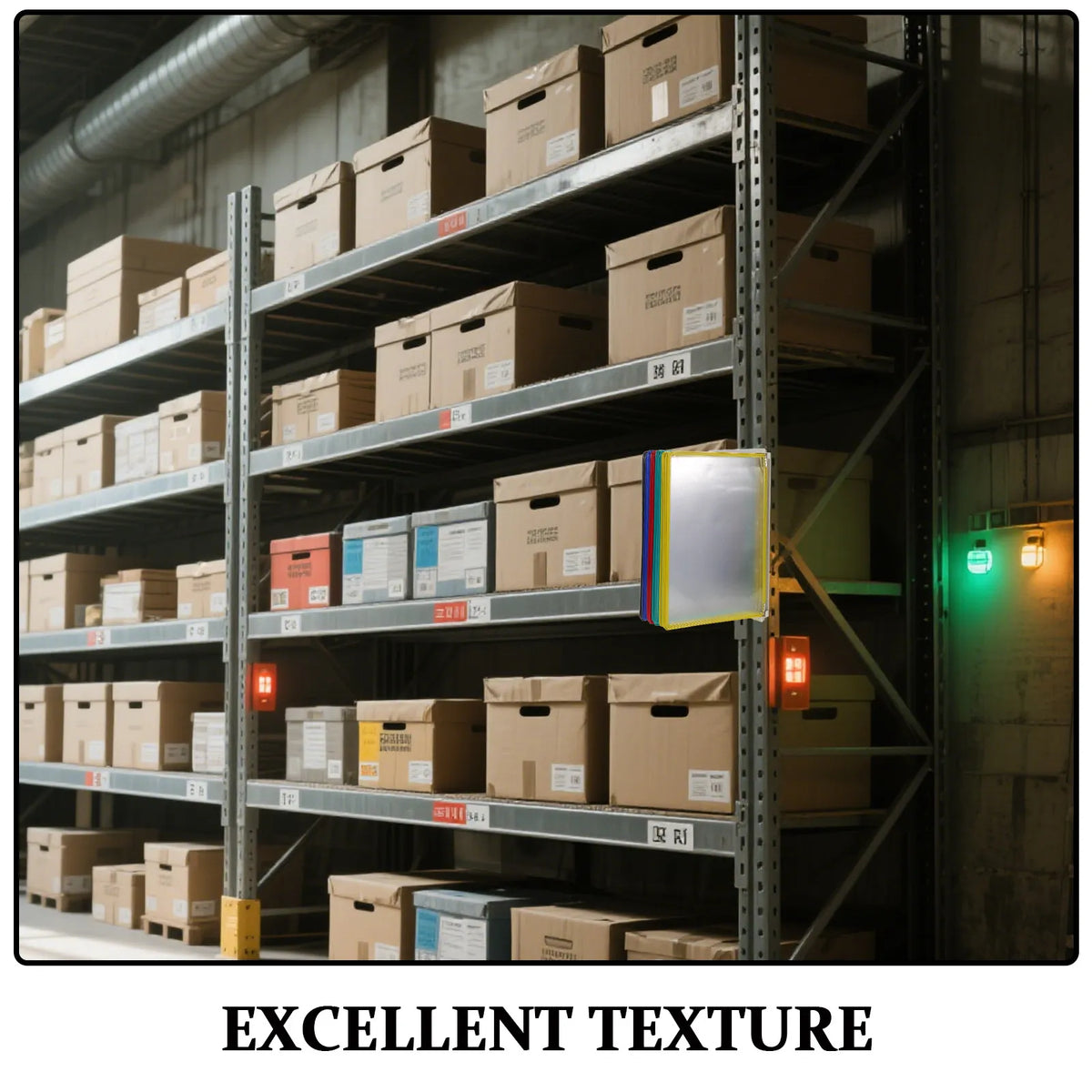 Multicolor Transparent Wall File Holder – Document Display Rack Wall File Organizer PLUSH