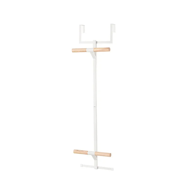 Over Door Hook Rack – No-Drill Iron Coat & Bag Hanger Door Hook Rack PLUSH White