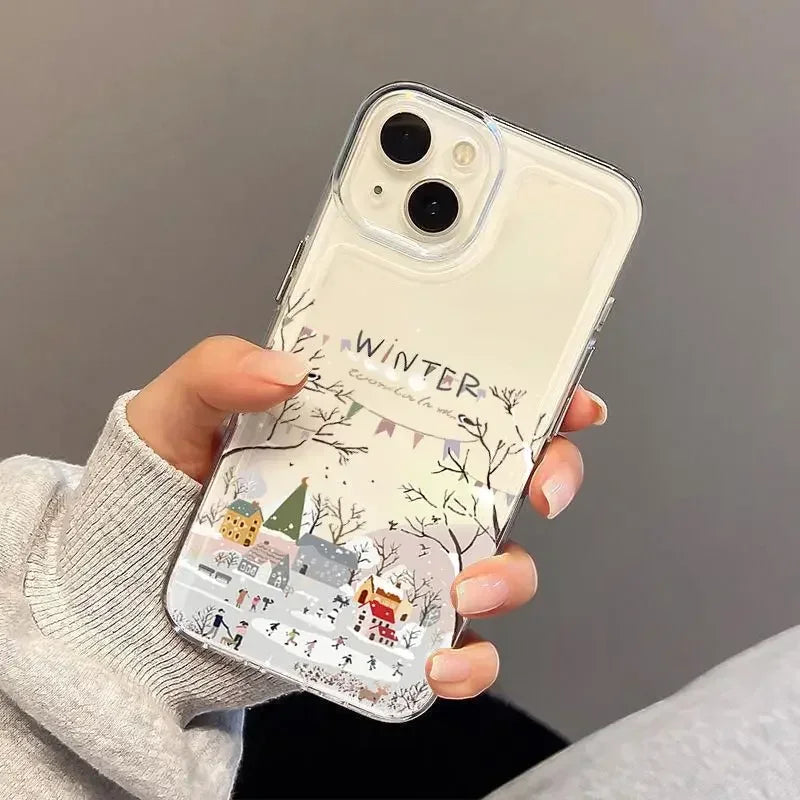 Christmas Winter Snow Samsung Galaxy Case S22 S23 S24 S25 Phone Case PLUSH