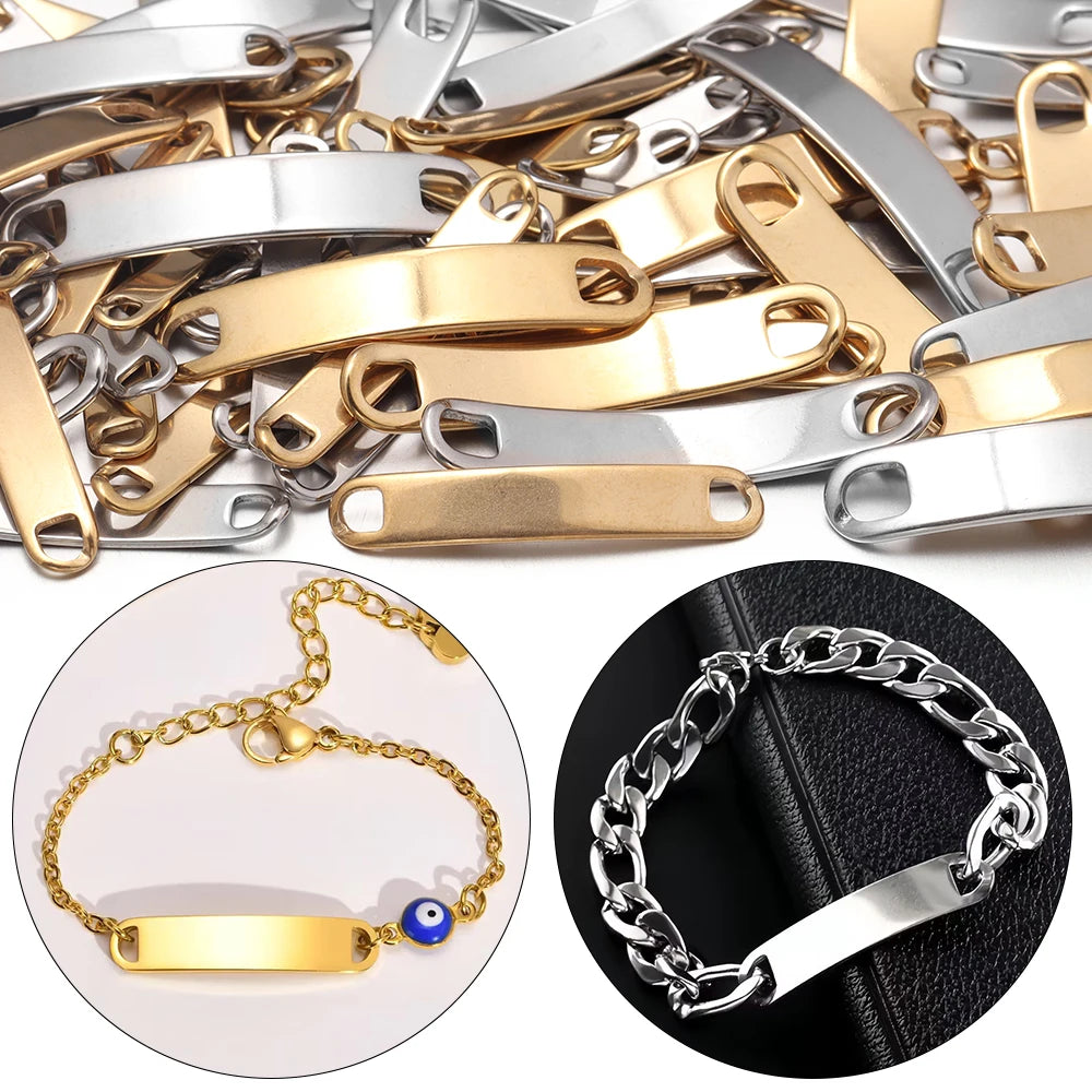 Stainless Steel Curved Bar Connectors – DIY Jewelry Findings Jewelry Connector Findings PLUSH