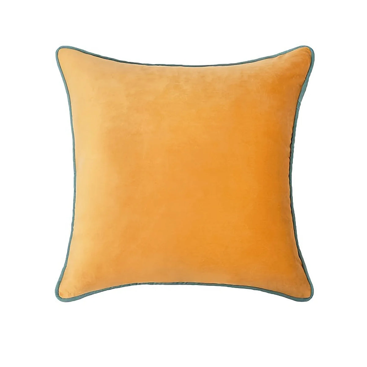 45x45cm Soft Velvet Throw Pillow Cover – Double Sided Design Throw Pillow Cover PLUSH Yellow 45.72cmX45.72cm