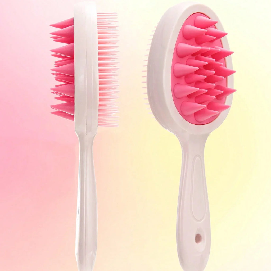 Long Handle Silicone Scalp Massage Shampoo Brush & Comb Scalp Massage Brush PLUSH