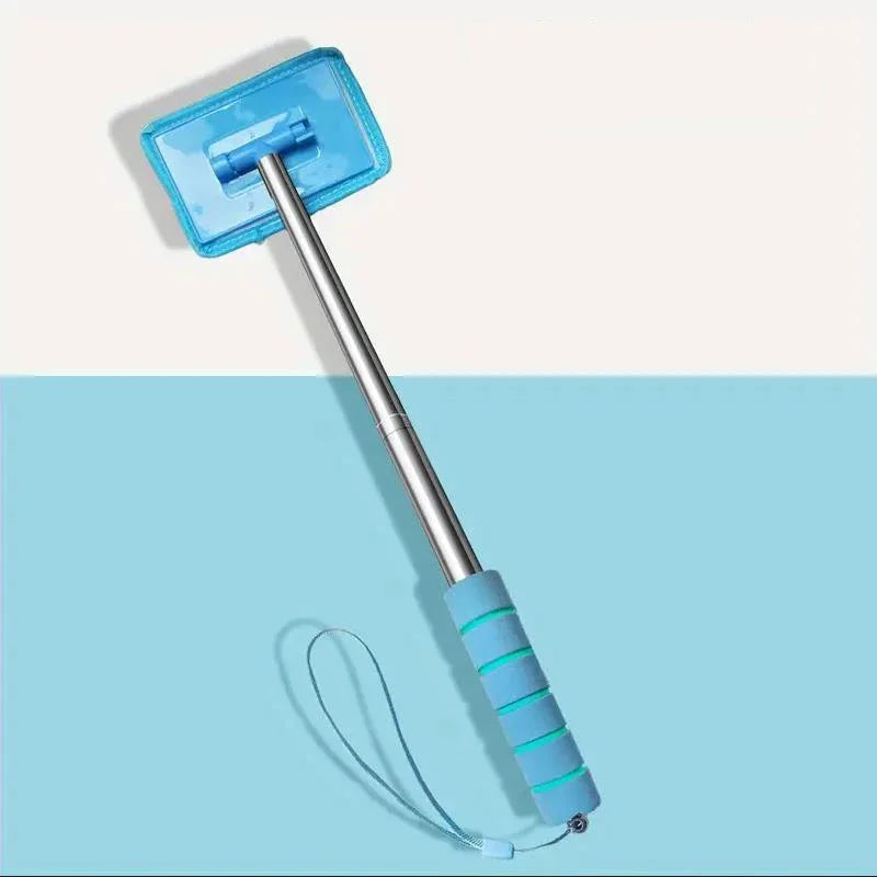 Telescopic Car Windshield Wiper & Window Cleaning Tool Auto Window Cleaner PLUSH blue