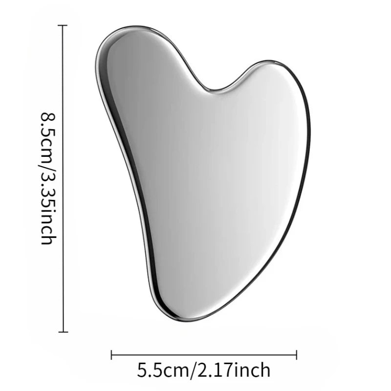Stainless Steel Gua Sha Board – Face Sculpting Beauty Tool Gua Sha Beauty Tool PLUSH Thick Big