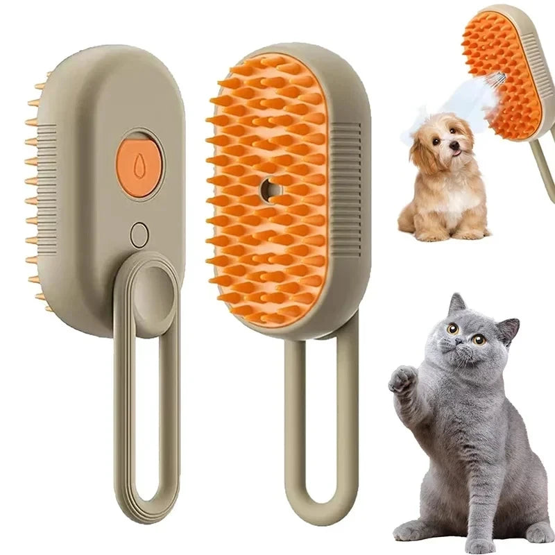 Pet Spray Massage Brush – Folding Deshedding Comb for Cats & Dogs Pet Grooming Brush PLUSH