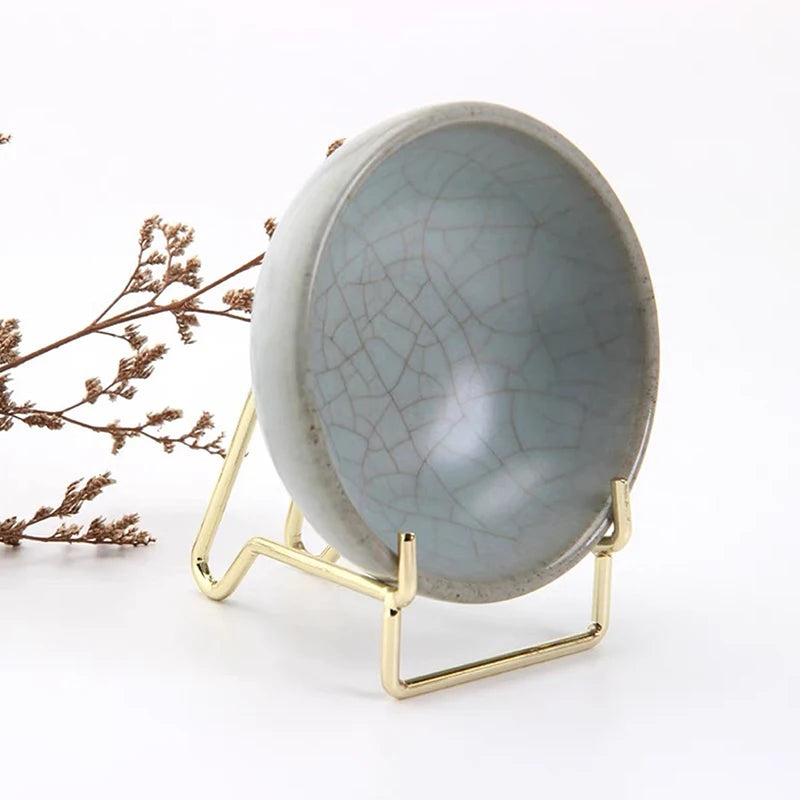 Metal Arm Easel Display Stand for Gemstone, Geode & Minerals Display Easel Stand PLUSH