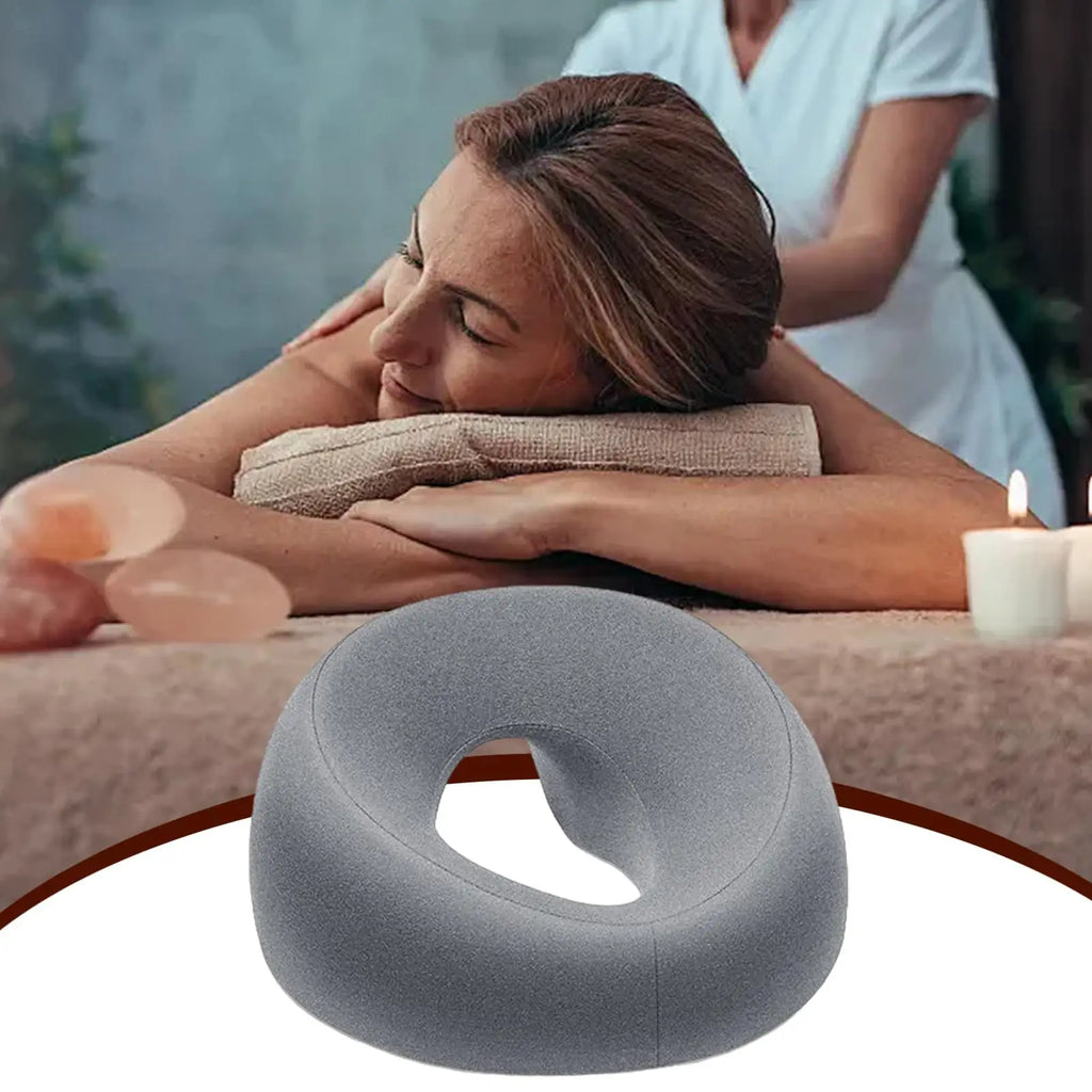 Memory Foam Face Down Pillow – Ergonomic Massage Headrest Massage Face Pillow PLUSH