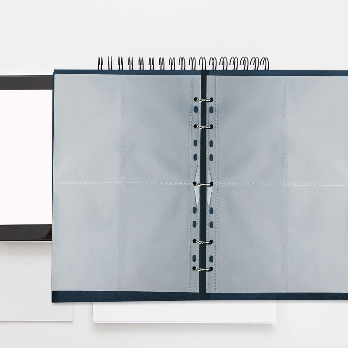 A4 Photo Album Refill Pages 40Pcs – 4-Pocket Clear Protector Sheets Photo Album Refill Pages PLUSH