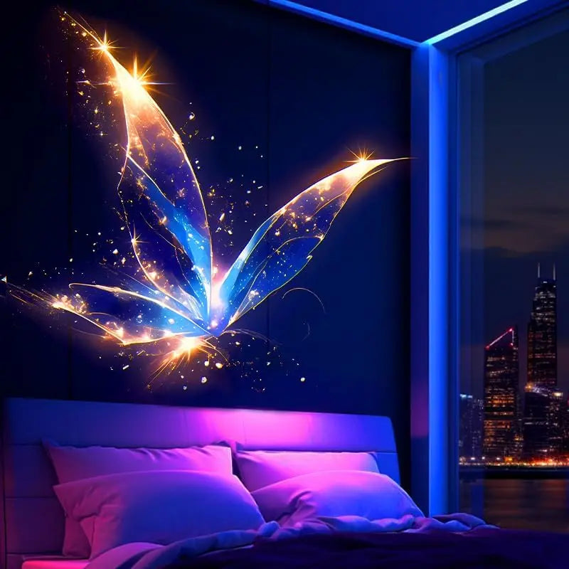 USB Butterfly Projection Night Light – Bedroom Atmosphere Lamp Projection Night Light PLUSH