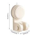 Suction Cup Shower Head Holder – No-Drill Adjustable Mount Shower Head Holder PLUSH White