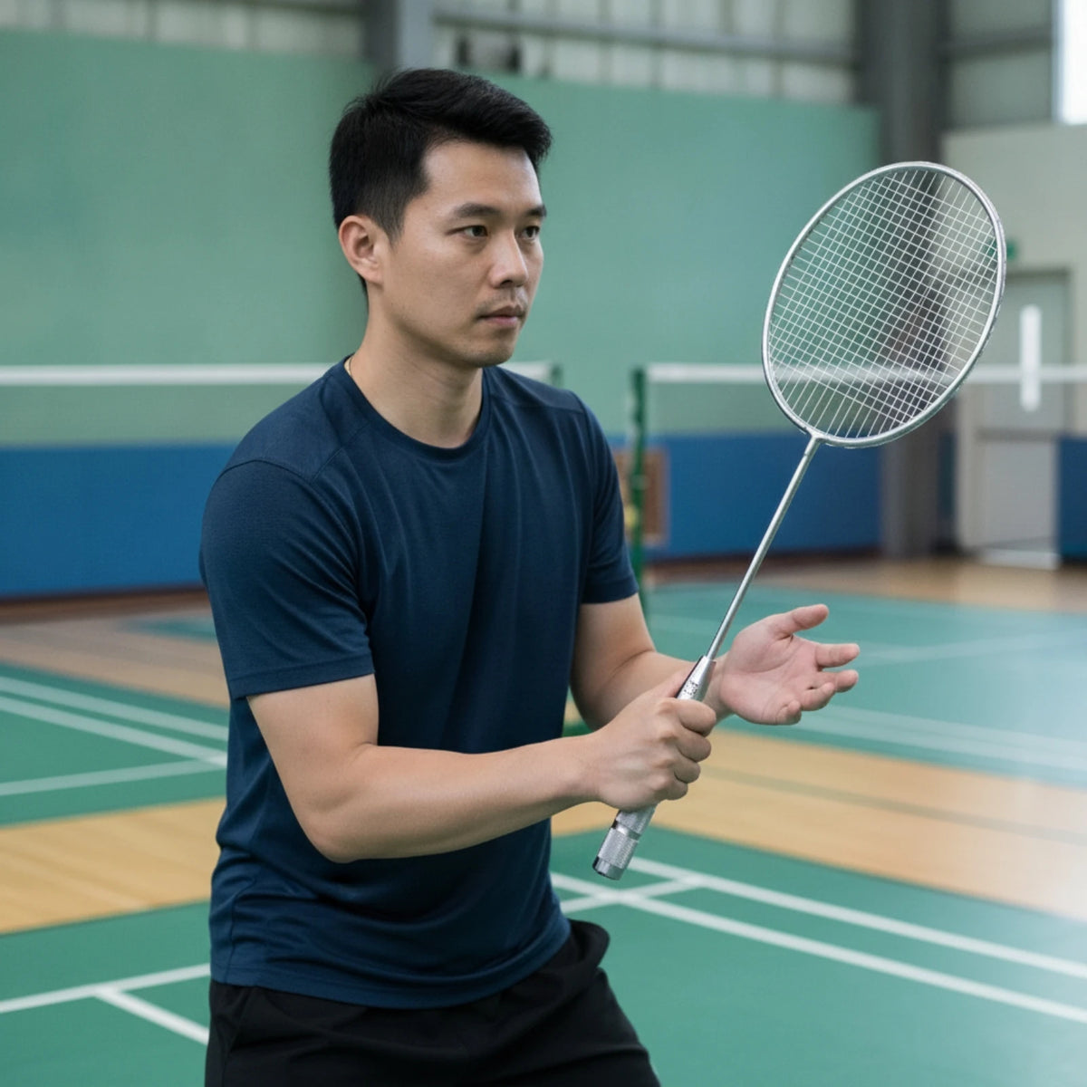 Weighted Badminton Training Racket | Knurled Handle Swing Coach Badminton Training Racket PLUSH