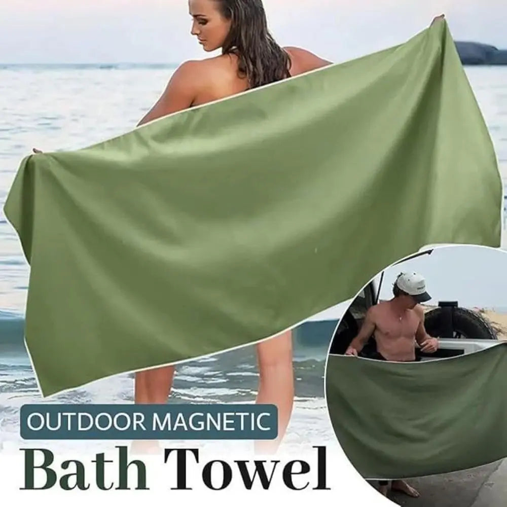Magnetic Microfiber Beach Towel – Quick Dry & Sand Free Microfiber Beach Towel PLUSH
