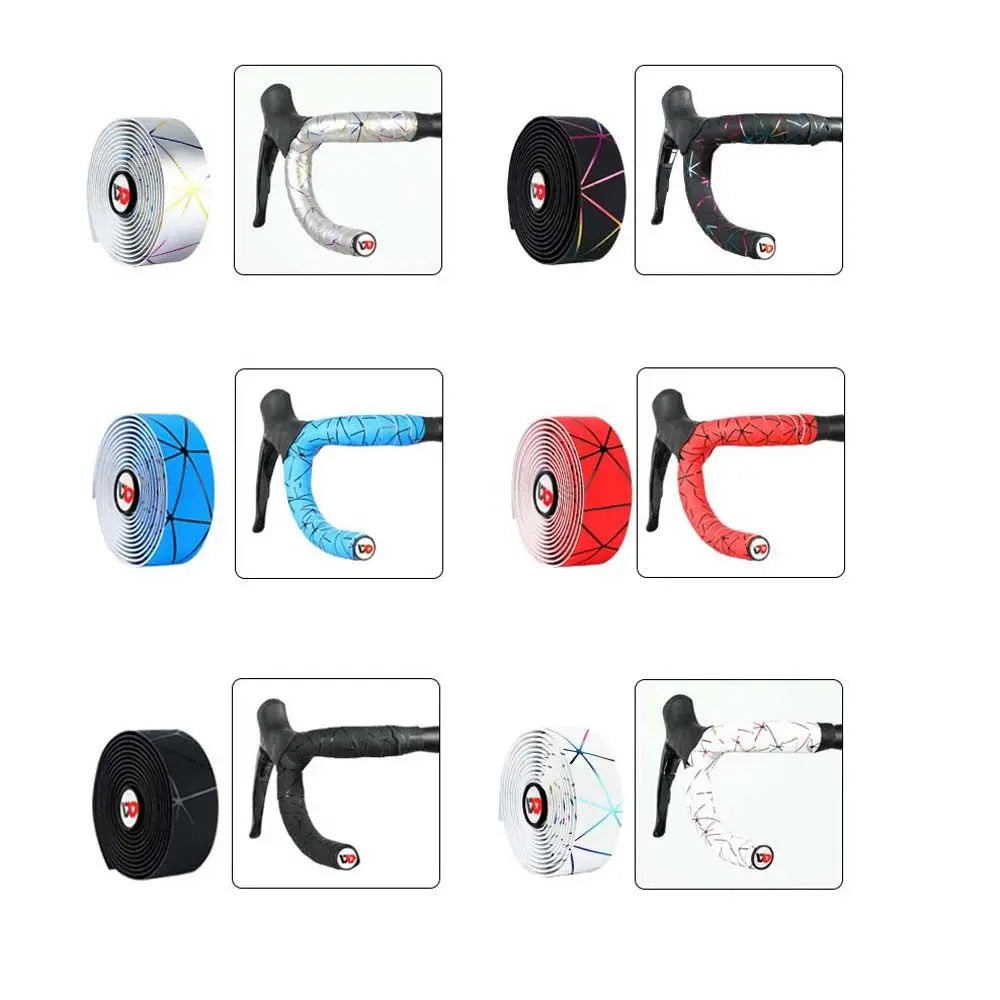 Anti-Vibration EVA+PU Bicycle Handlebar Tape with Bar Plugs Bicycle Handlebar Tape PLUSH