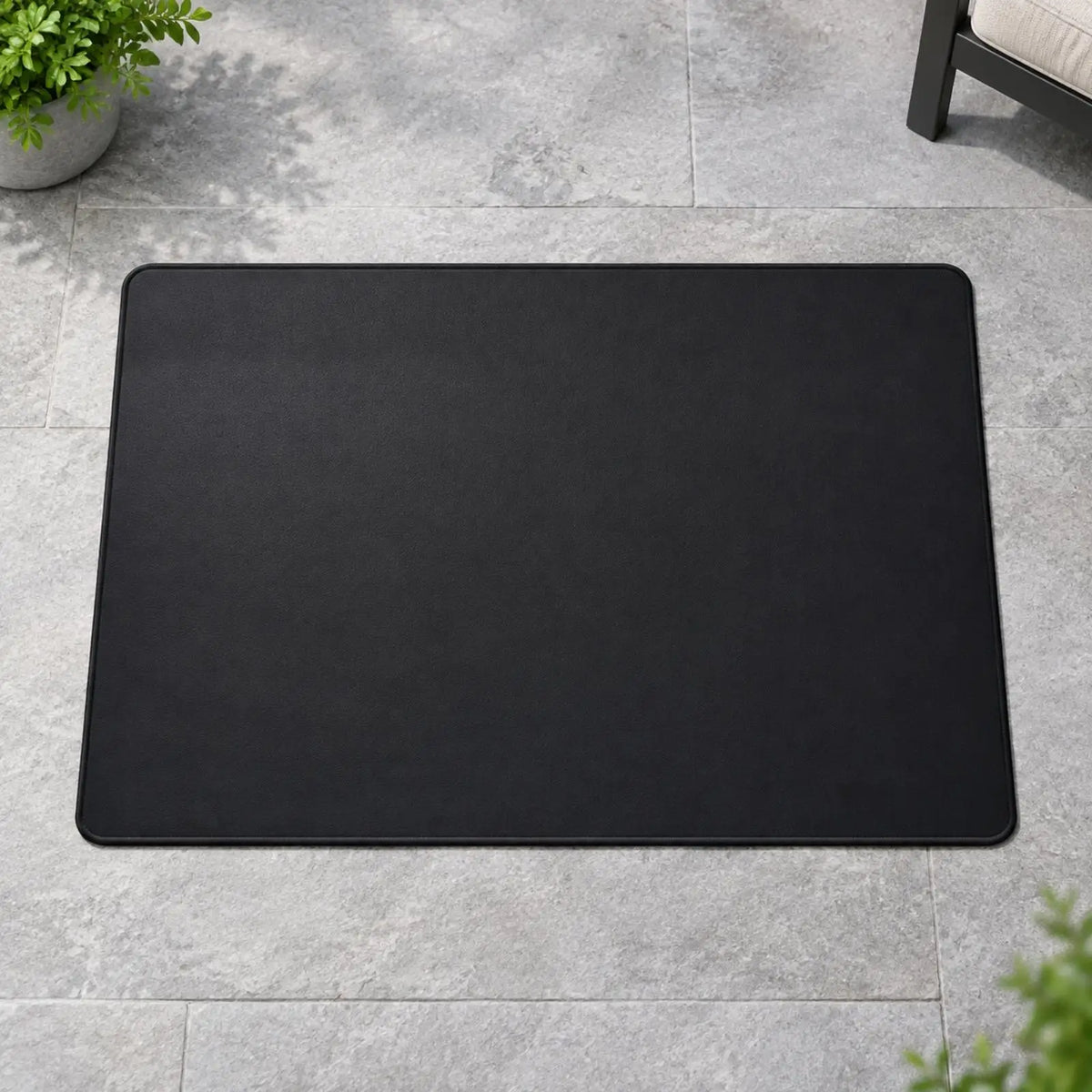Fireplace Floor Protector Mat – Fiberglass Heat Shield Non-Slip Fireplace Floor Mat PLUSH