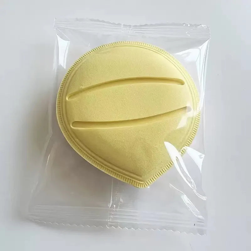 Large Air Cushion Powder Puff – Soft Foundation Sponge, Dry & Wet Makeup Sponge Puff PLUSH Yellow OPP