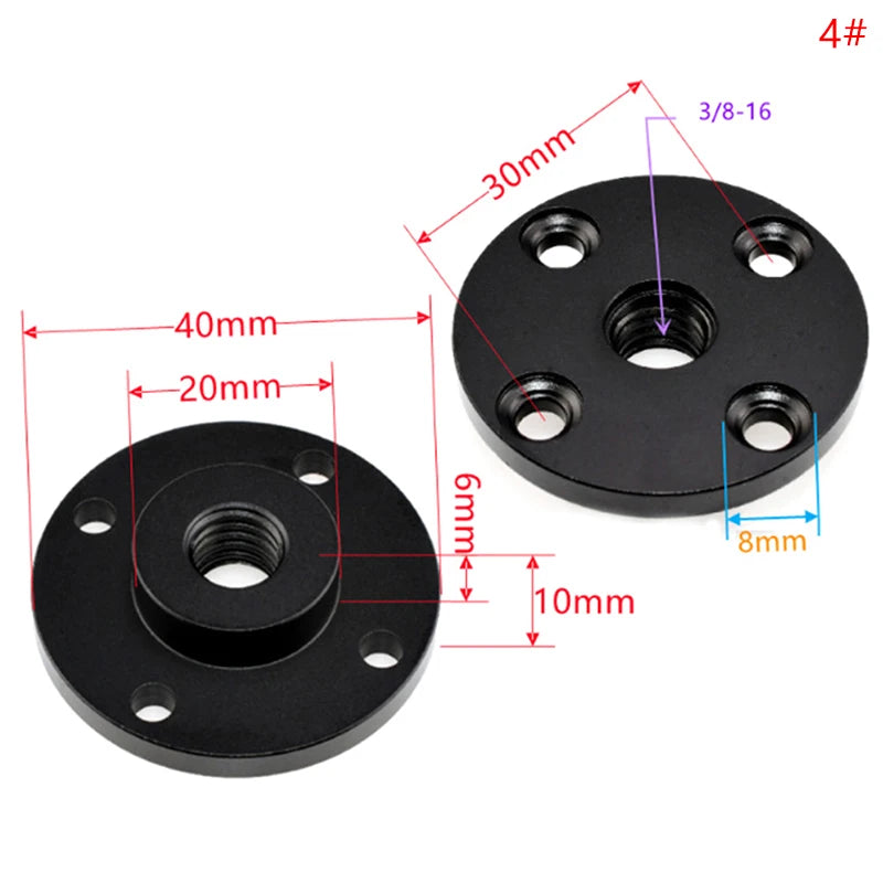 1/4" Thread Screw Nut Adapter – Tripod Mount for DSLR Cameras Tripod Mount Adapter PLUSH style 1