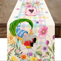 Spring Floral Plaid Table Runner – Long Polyester Fabric Table Runner PLUSH A 33X275Cm