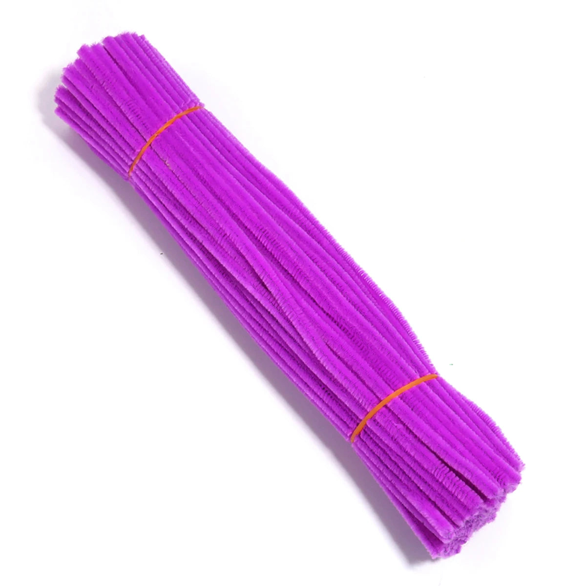 100pcs Chenille Pipe Cleaners – DIY Crafts & Jewelry Making Craft Wire Supplies PLUSH purple 30cm