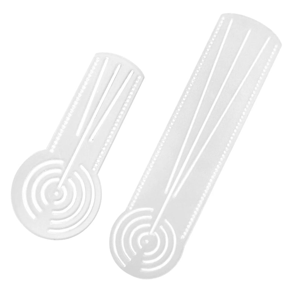 2Pcs Clear Acrylic Mandala Geometry Ruler & Drawing Stencil Acrylic Drawing Stencil PLUSH