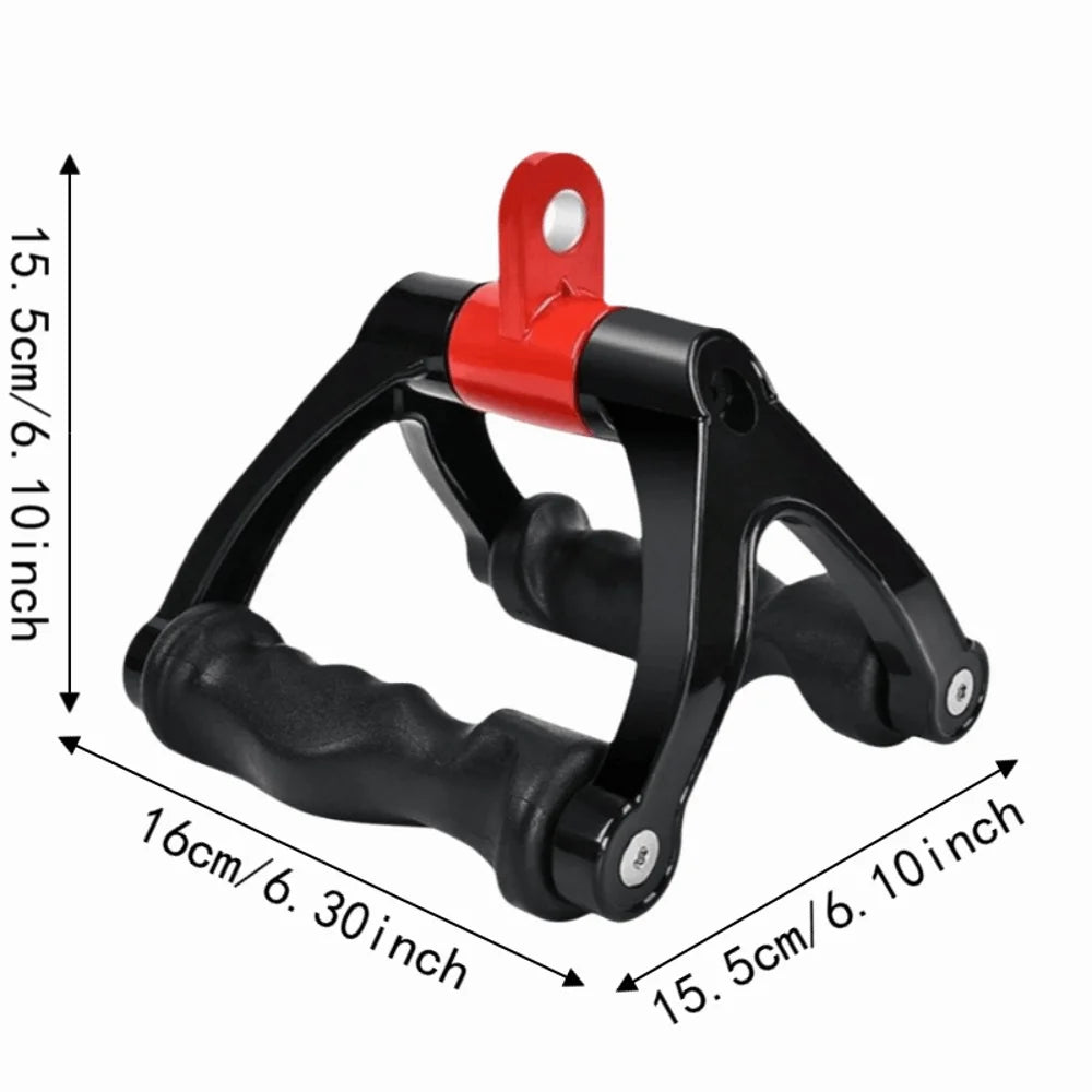 V-Bar Pull Down Handle | 360° Rotating Ergonomic Cable Bar Cable Training Handle PLUSH