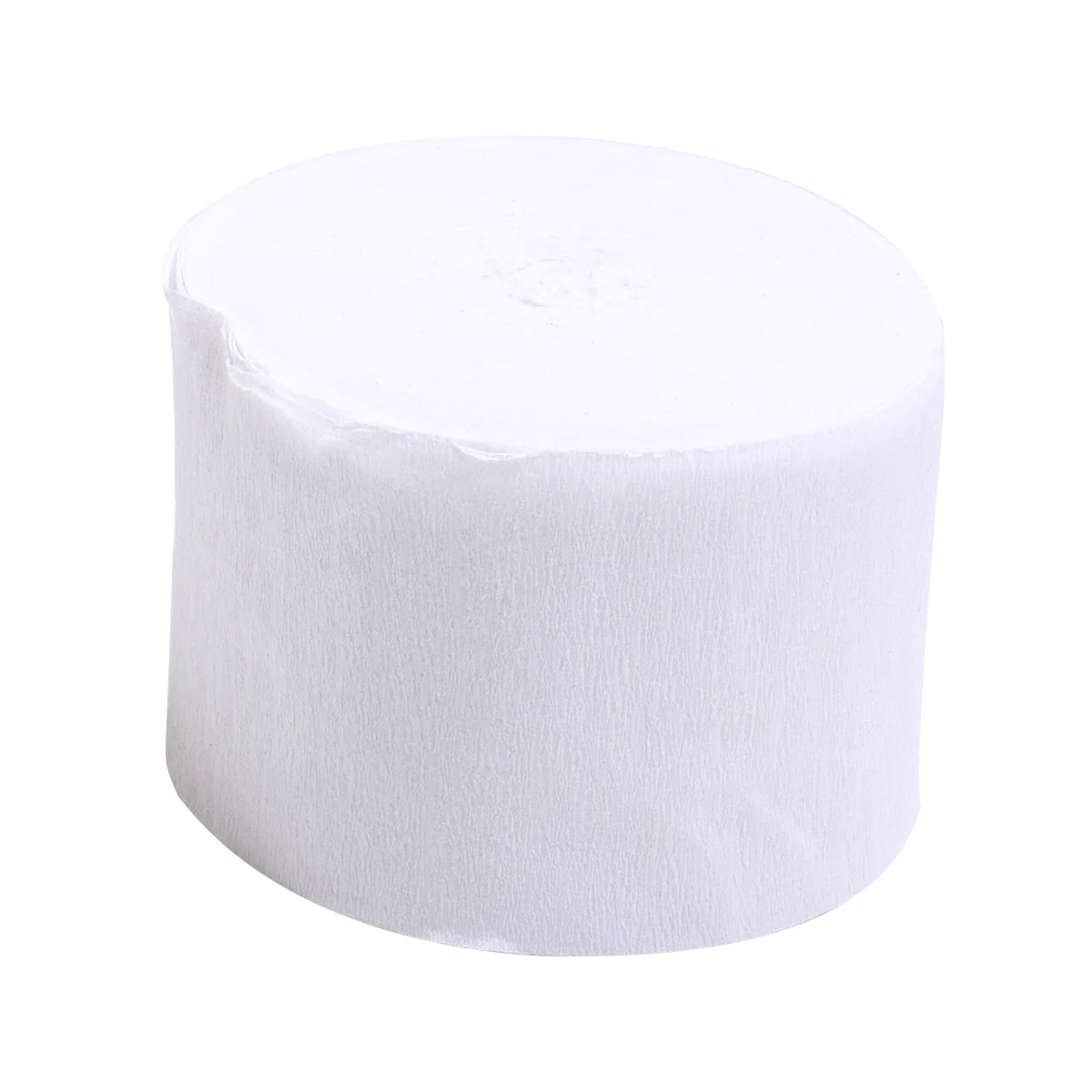 25m Colorful Crepe Paper Streamer Rolls – Party & Wedding Décor Party Streamer Rolls PLUSH white