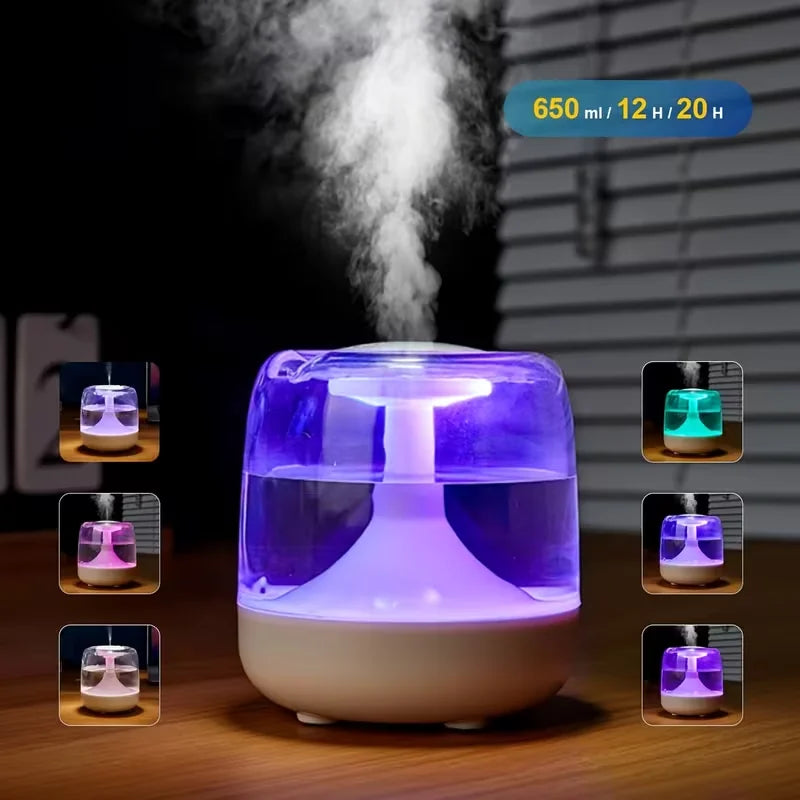 PLUSH Quiet Cool Mist Home Humidifier – Bedroom & Living Room Cool Mist Humidifier PLUSH