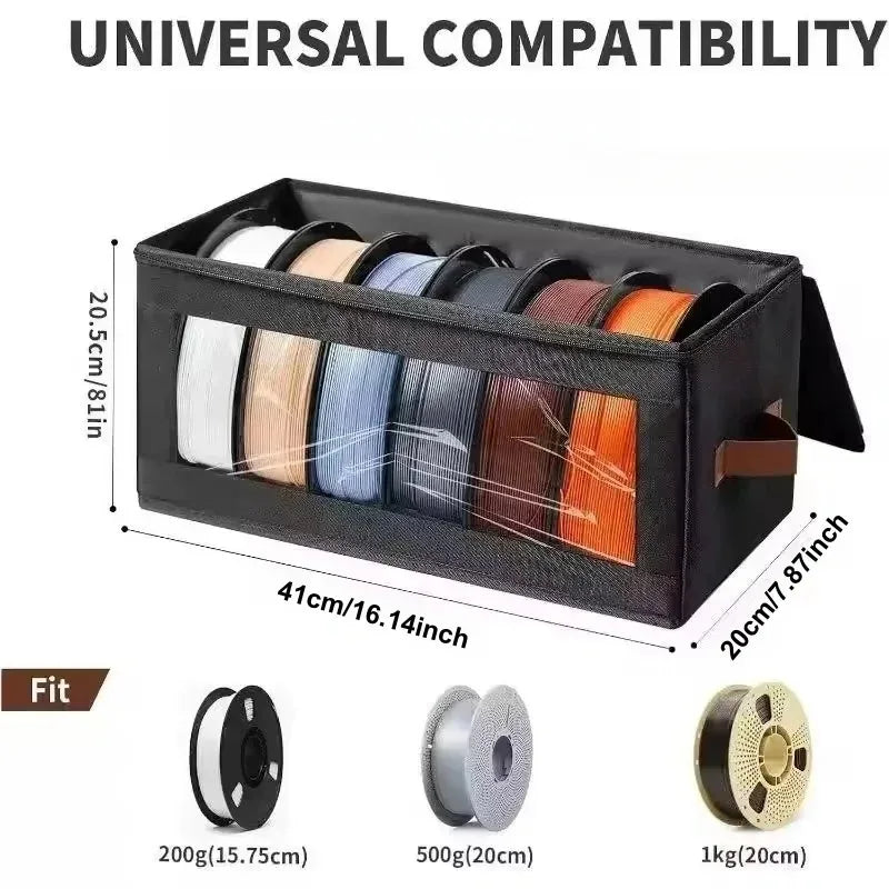 Foldable 3D Printer Filament Storage Bag & Holder Rack Filament Storage Bag PLUSH