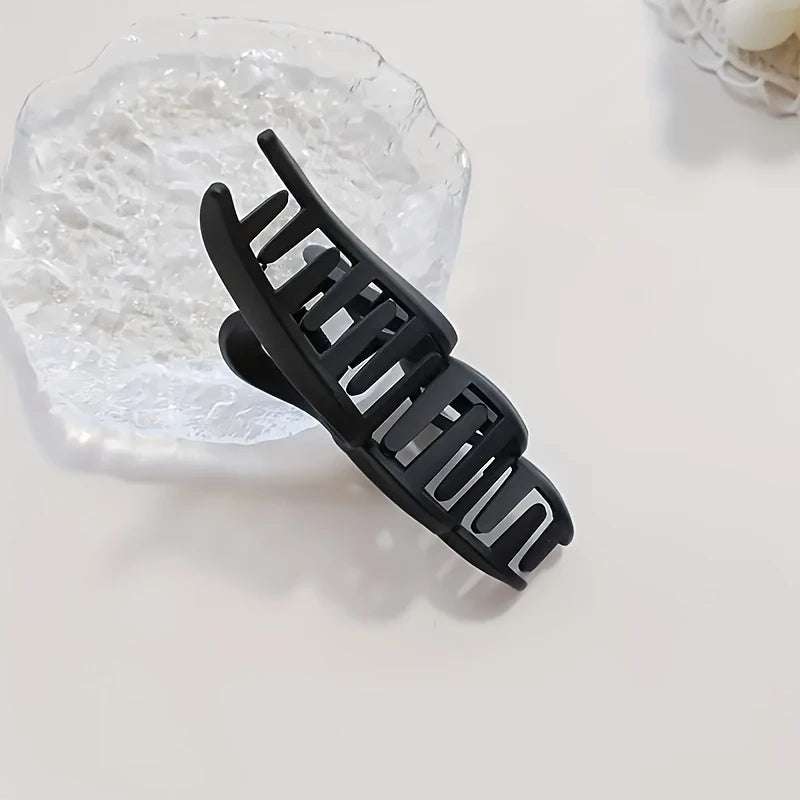 Women's Matte Wave Shark Clip – Retro Y2K Style Hair Clip Hair Shark Clip PLUSH