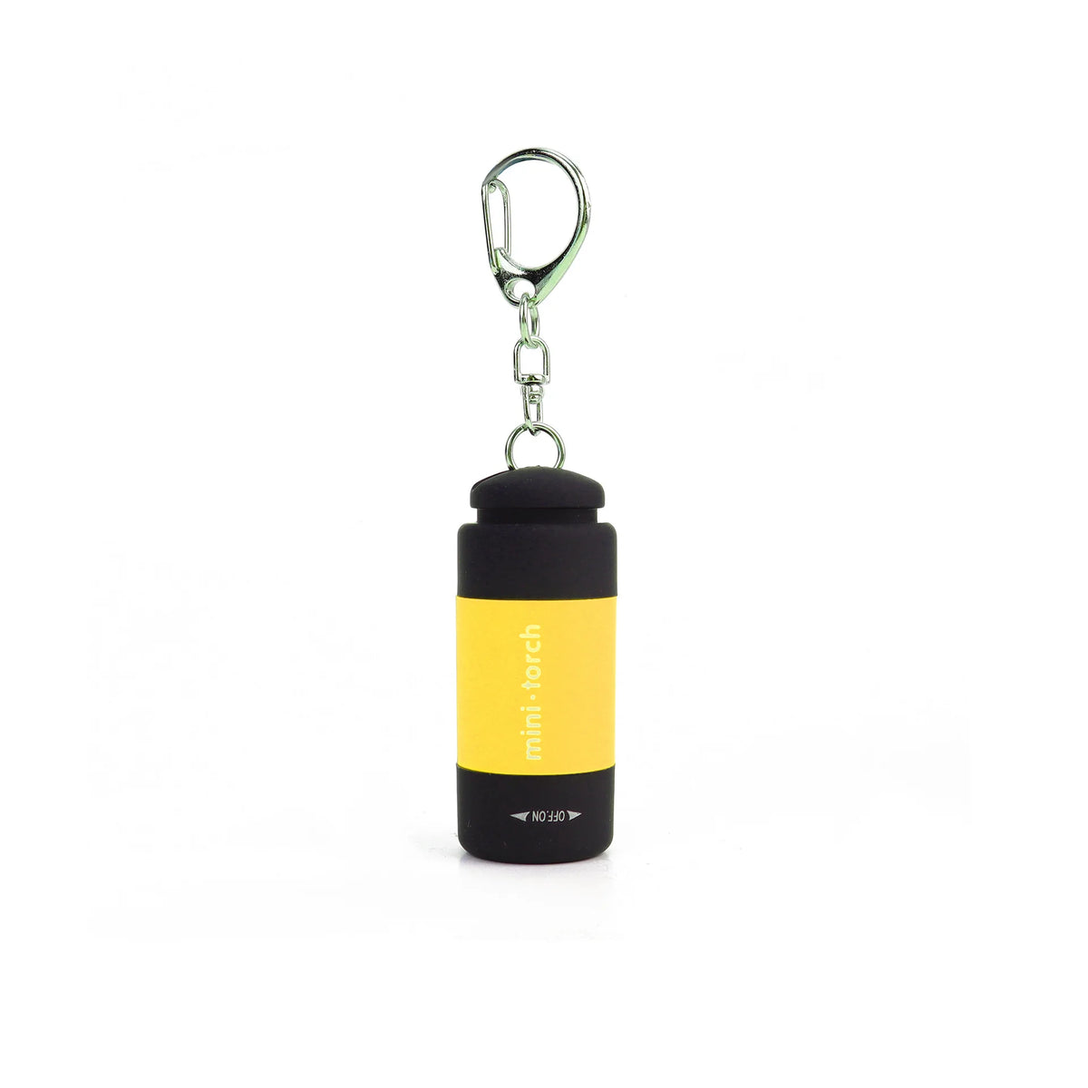 USB Rechargeable Mini LED Keychain Flashlight – Waterproof Keychain Flashlight PLUSH Yellow