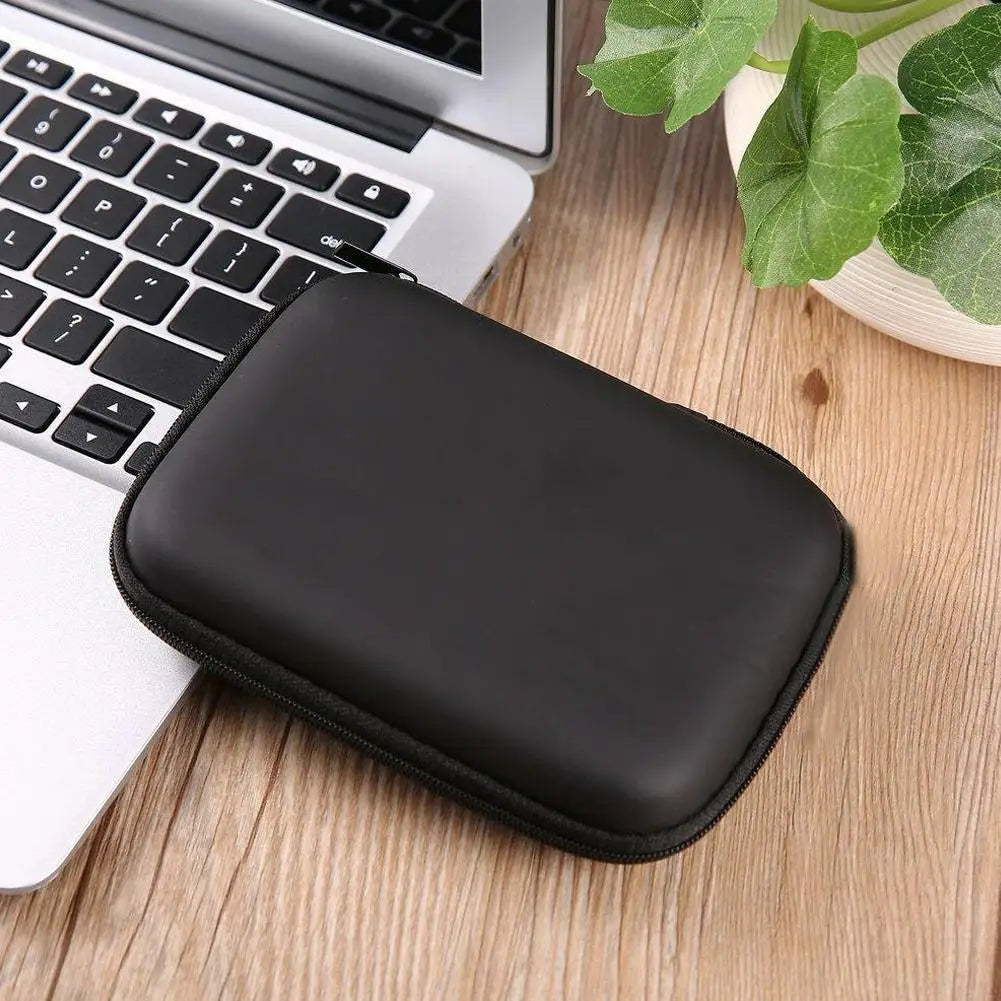 EVA Travel Storage Bag for Hard Drive, Earphones & Cables Travel Storage Pouch PLUSH