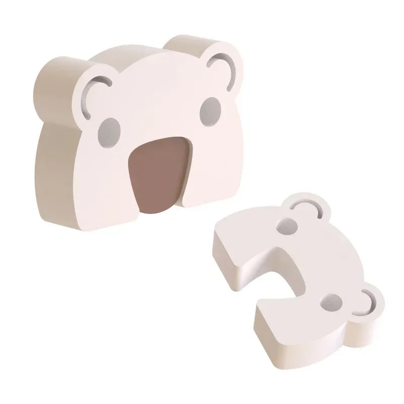 Baby Safety Door Stopper – Cartoon Bear EVA Finger Guard Baby Door Stopper PLUSH