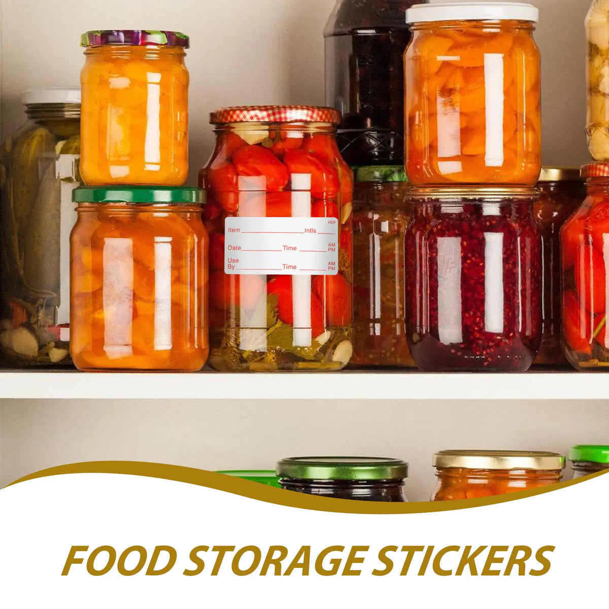 Removable Food Date Labels Roll – Freezer Fridge Pantry Food Storage Labels PLUSH
