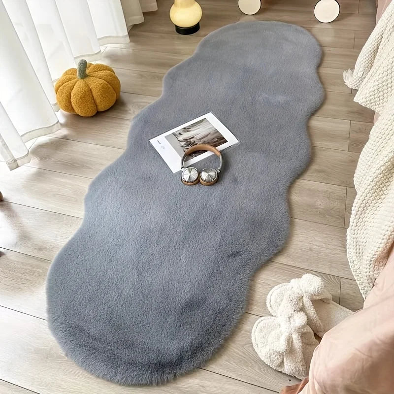 Ultra Soft Plush Shag Rug – Machine Washable Non-Slip Floor Mat Plush Shag Rug PLUSH gray 60X150cm