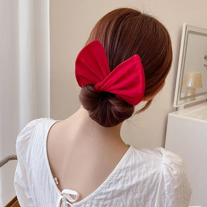 Multicolor Bun Maker Ponytail Holder – Korean Hair Accessory Hair Bun Maker PLUSH