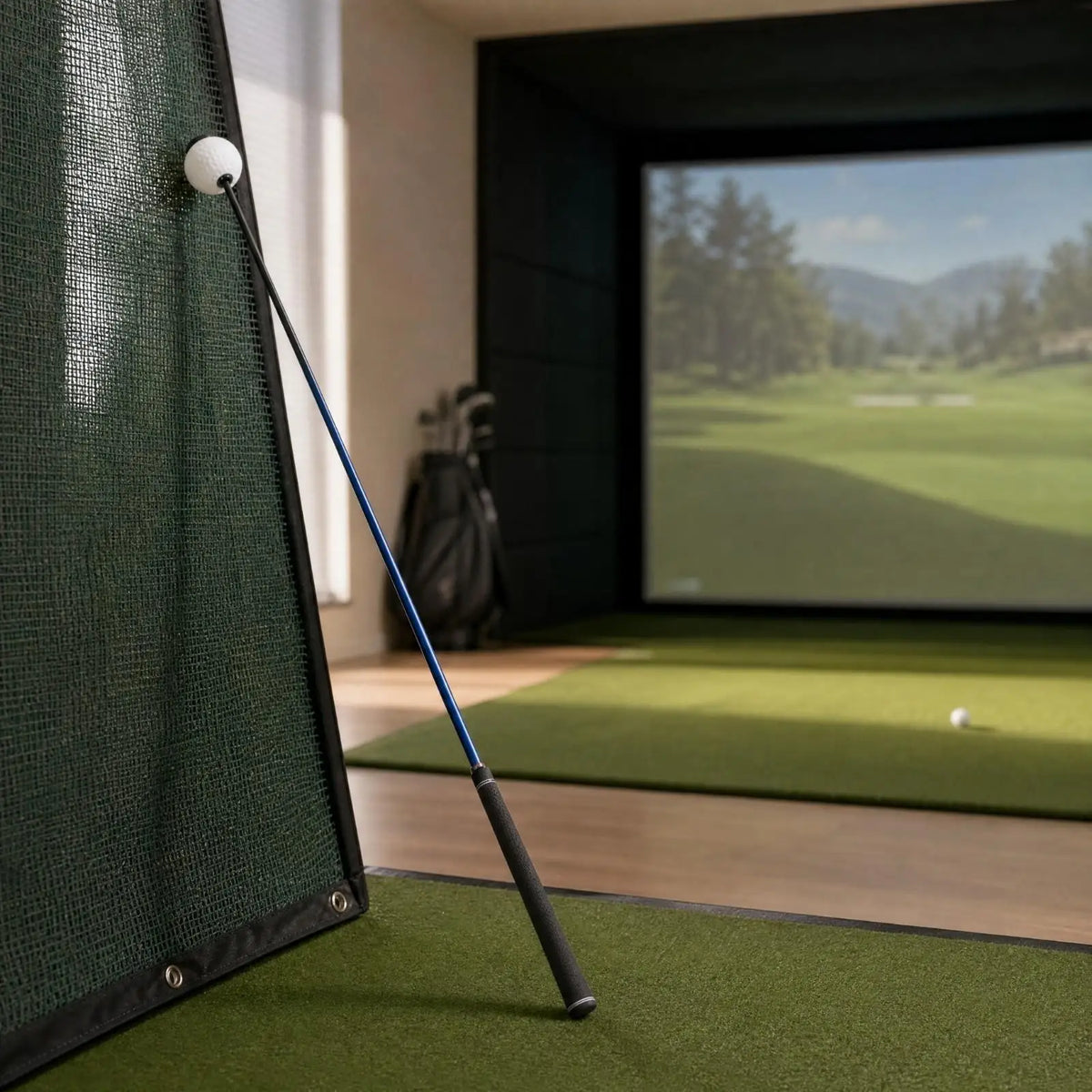 Golf Swing Trainer Spherical Head | Carbon Fiber Practice Club Golf Swing Trainer PLUSH