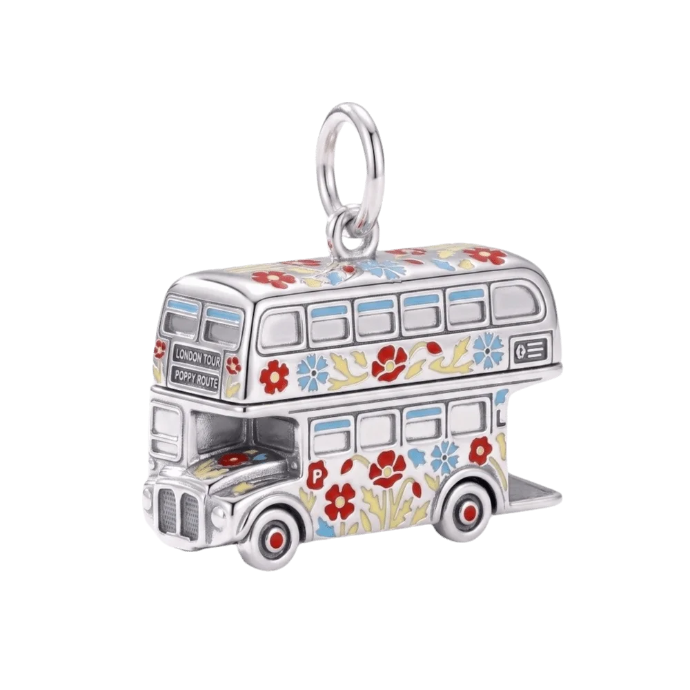 London Enamel Stainless Steel Charms – DIY Jewelry Making DIY Jewelry Charm PLUSH Bus