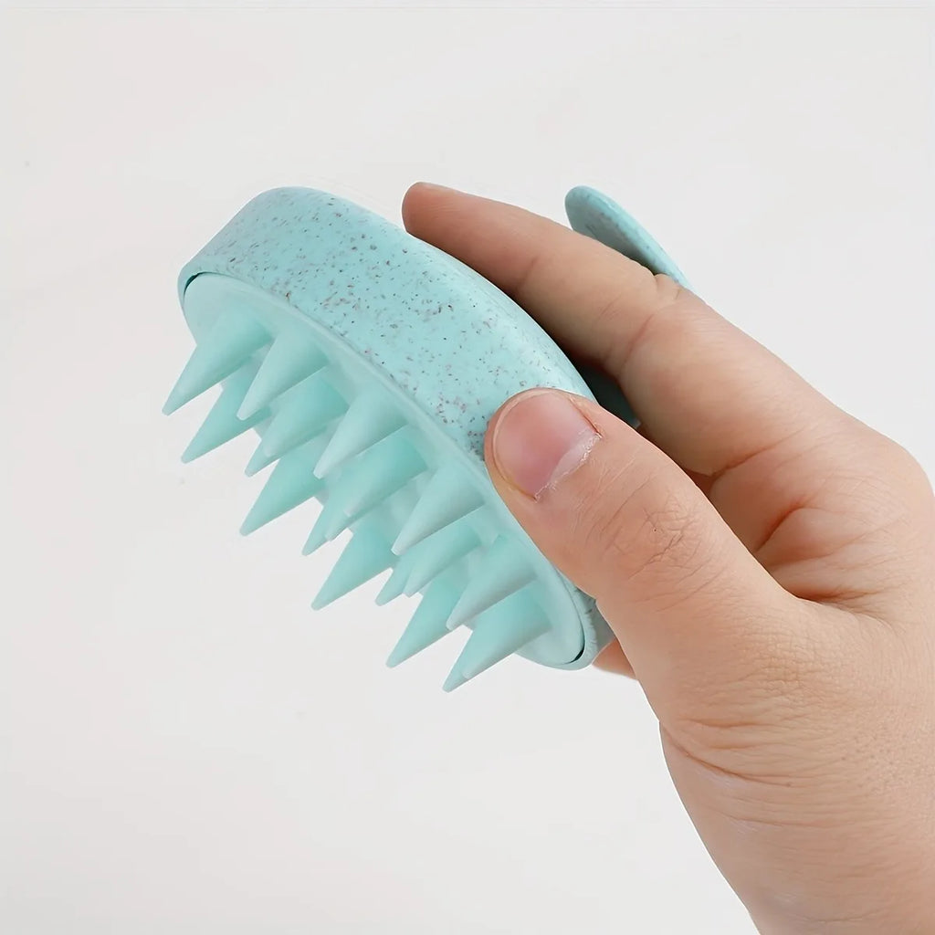 2-in-1 Silicone Scalp Massager & Shampoo Brush | Head Spa Tool Scalp Massager Brush PLUSH