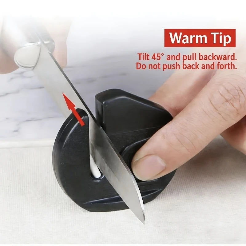 Mini Portable Knife Sharpener – Compact Kitchen & Outdoor Tool Knife Sharpener PLUSH