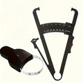 Body Fat Caliper & Waist Tape Measure Set – Fitness Tool Fitness Measuring Set PLUSH black