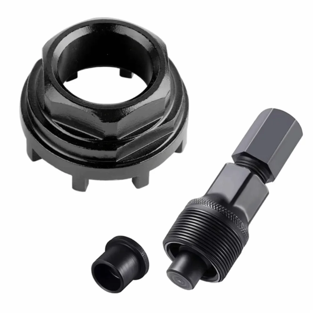 Steel Bicycle Crankset Puller – 8-Notch Crank Arm Installer Tool Bike Crank Tool PLUSH