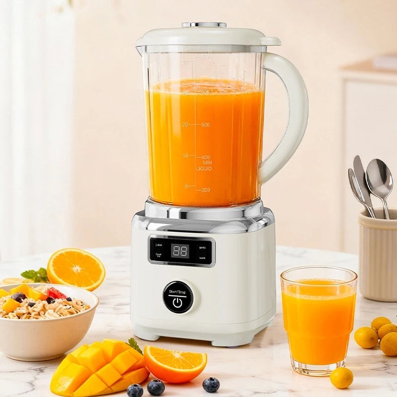 USB Rechargeable Portable Blender 500–1000ml | Easy Clean Portable Blender PLUSH WHITE